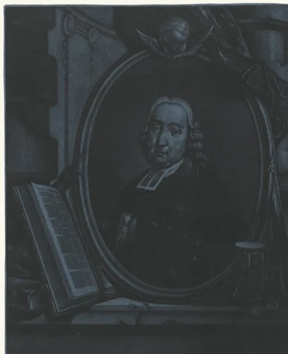 Portret van Petrus van Ede by Jan Stolker, print, 1759-1785