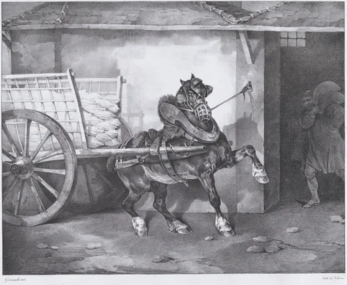 The Plastermaker's Horse by Théodore Gericault, print, 1822