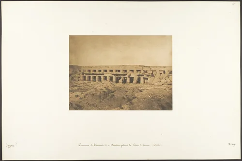 Promenoir de Thoutmès III - Dernières galeries du Palais de Karnac (Thèbes) by Maxime Du Camp, photograph, 1849-1850