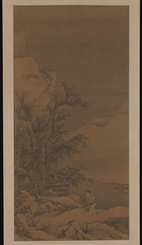 Returning home through the snow by Dai Jin, painting, 1445-1465