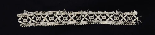 Bobbin Lace (Needlepoint Design) Insertion by Unknown, textile, 1550-1599