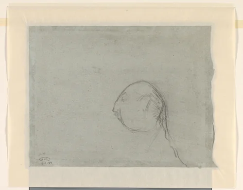 Hoofd van een man by Dick Ket, drawing, 1912-1940
