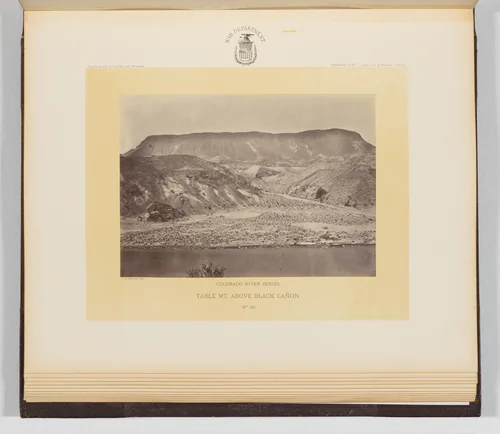 Table Mountain Above Black Cañon by Timothy O'Sullivan, photograph, 1871