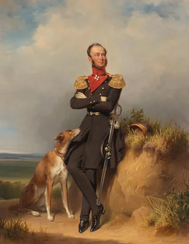 Portrait of William II, King of the Netherlands by Jan Adam Kruseman, painting, 1839