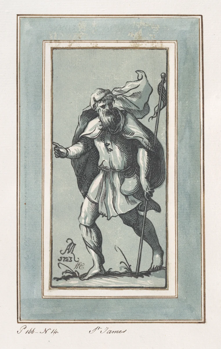 Saint James the Greater by Anton Maria Zanetti, print, 1723