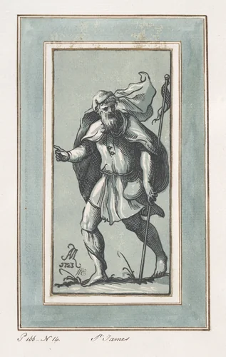 Saint James the Greater by Anton Maria Zanetti, print, 1723