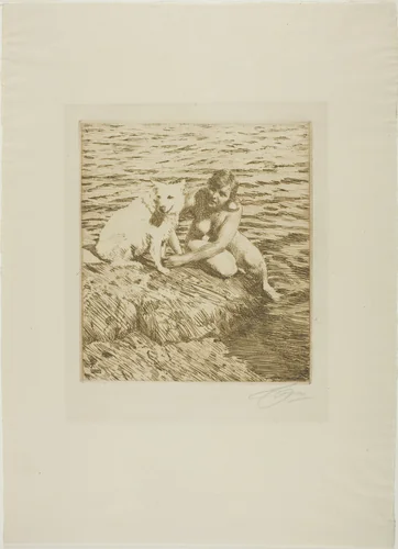 Sappo by Anders Zorn, print, 1917