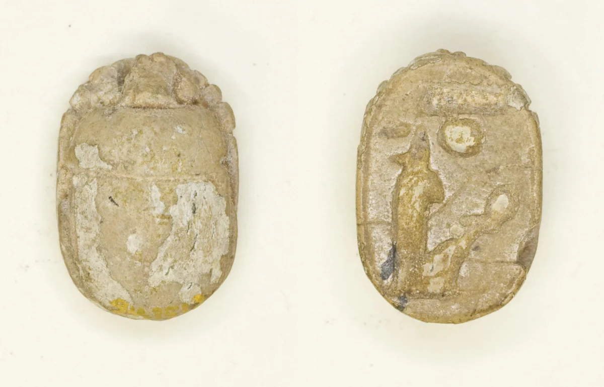 Scarab: Menmaatra (Sety I) by Egyptian, other, -1294--1279