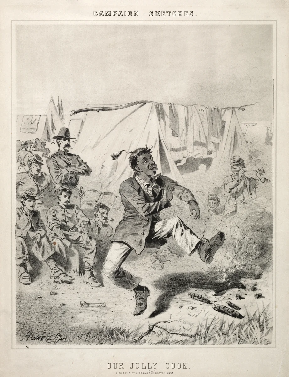 Campaign Sketches: Our Jolly Cook by Winslow Homer, print, 1863