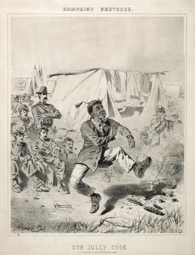 Campaign Sketches: Our Jolly Cook by Winslow Homer, print, 1863