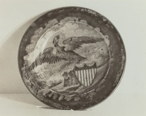 Cup Plate - "U.S. Arms" by Helmut Hiatt, index of american design, 1936