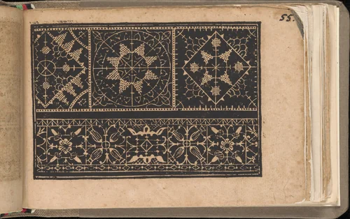 Schön newes Modelbuch (Page 55r) by Sigismundus Latomus, book, 1608