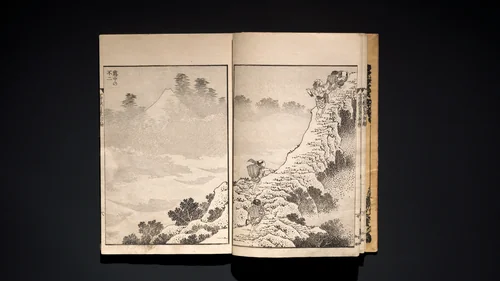 One Hundred Views of Mount Fuji (Fugaku hyakkei) 富嶽百景 by Katsushika Hokusai (葛飾 北斎), book, 1839-1859