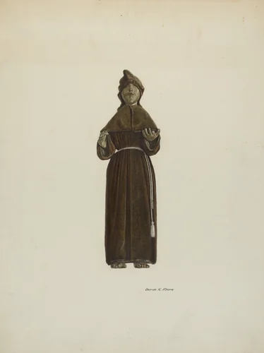 Santo Bulto by George E. Rhone, index of american design, 1939