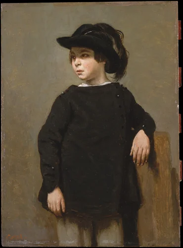 Portrait of a Child by Camille Corot, painting, 1830-1840