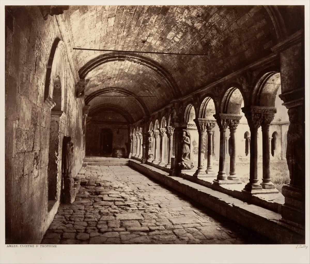 Arles, Cloitre St. Trophime by Edouard Baldus, photograph, 1860-1862