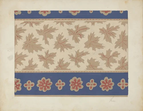 Wall Paper Design by American 20th Century, index of american design, 1935-1942