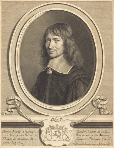 Nicolas Fouquet by Robert Nanteuil, print, 1661