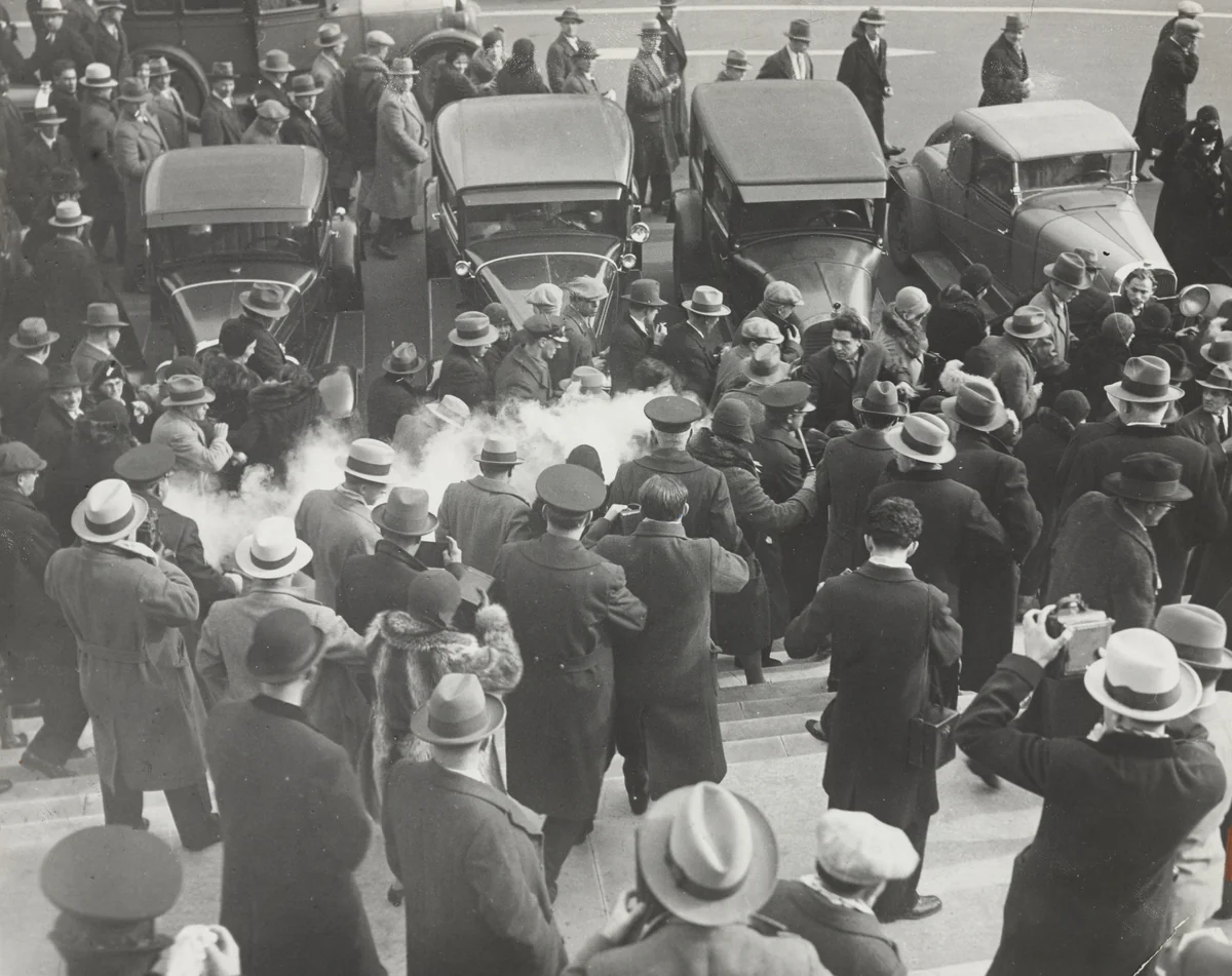 "Red Riot at Capitol" by Times Wide World Photos, photograph, 1930