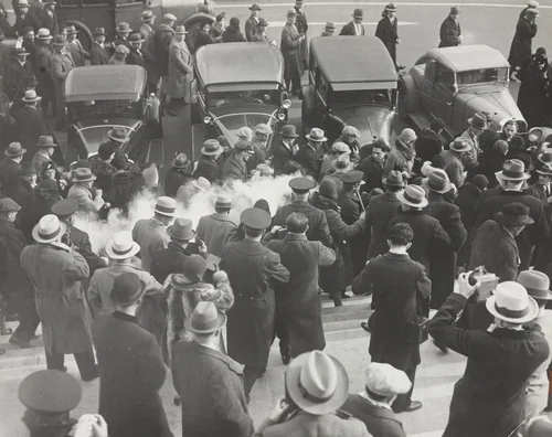 "Red Riot at Capitol" by Times Wide World Photos, photograph, 1930