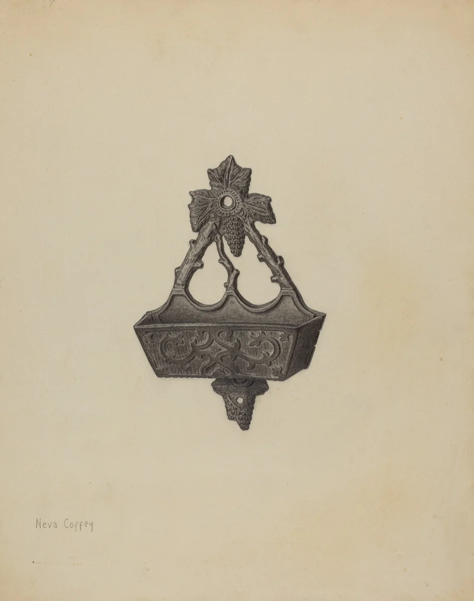 Match Safe by Neva Coffey, index of american design, 1940