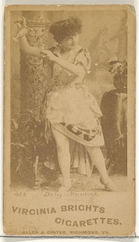 Card 453, Daisy Murdoch, from the Actors and Actresses series (N45, Type 1) for Virginia Brights Cigarettes by Allen & Ginter, photograph, 1885-1891