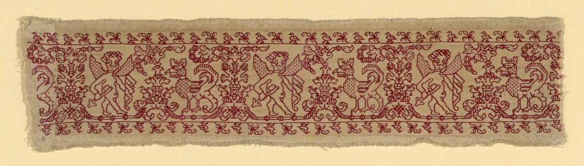 Border by Italy, textile, 1601-1700