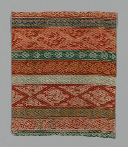 Fragment by China, textile, 1800-1825