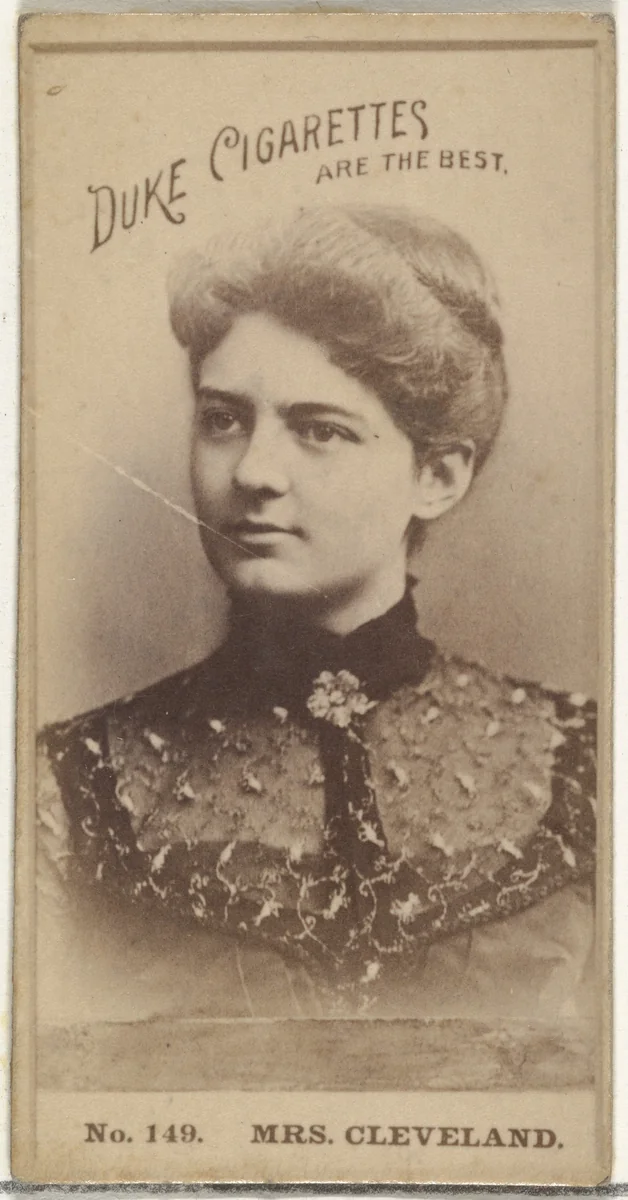 Card Number 149, Mrs. Cleveland, from the Actors and Actresses series (N145-6) issued by Duke Sons & Co. to promote Duke Cigarettes by W. Duke, Sons & Co., photograph, 1880-1889
