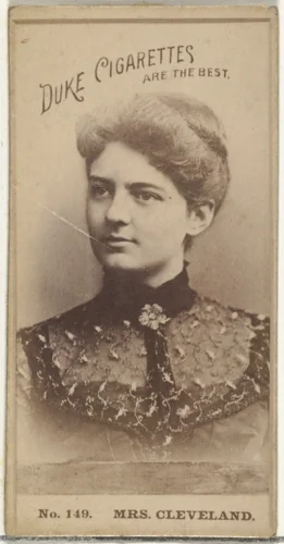 Card Number 149, Mrs. Cleveland, from the Actors and Actresses series (N145-6) issued by Duke Sons & Co. to promote Duke Cigarettes by W. Duke, Sons & Co., photograph, 1880-1889