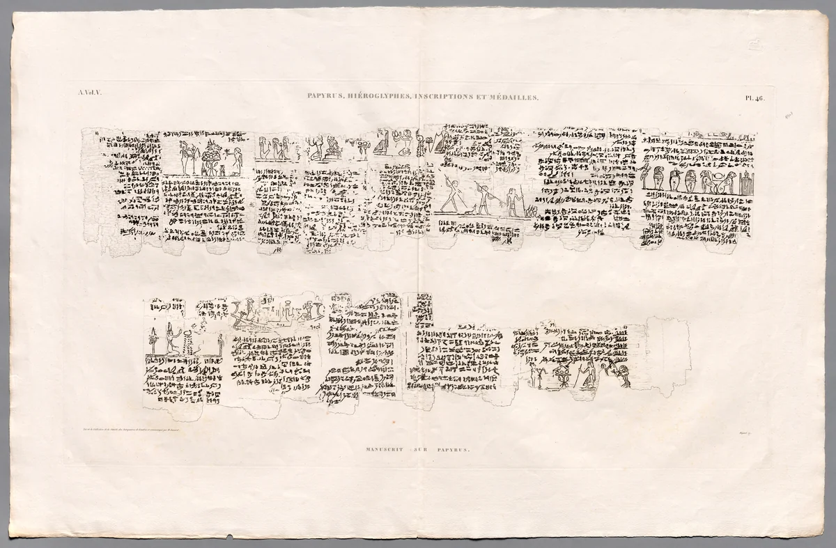 Description of Egypt: Thebes. Medynet-abou, Vol V, pl. 46 by Baptiste Bigant, print, 1809-1829