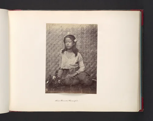 Siam - Burmese Flower Girl by John Thomson, photograph, 1865