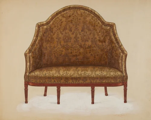 Sofa by Frank Wenger, index of american design, 1936