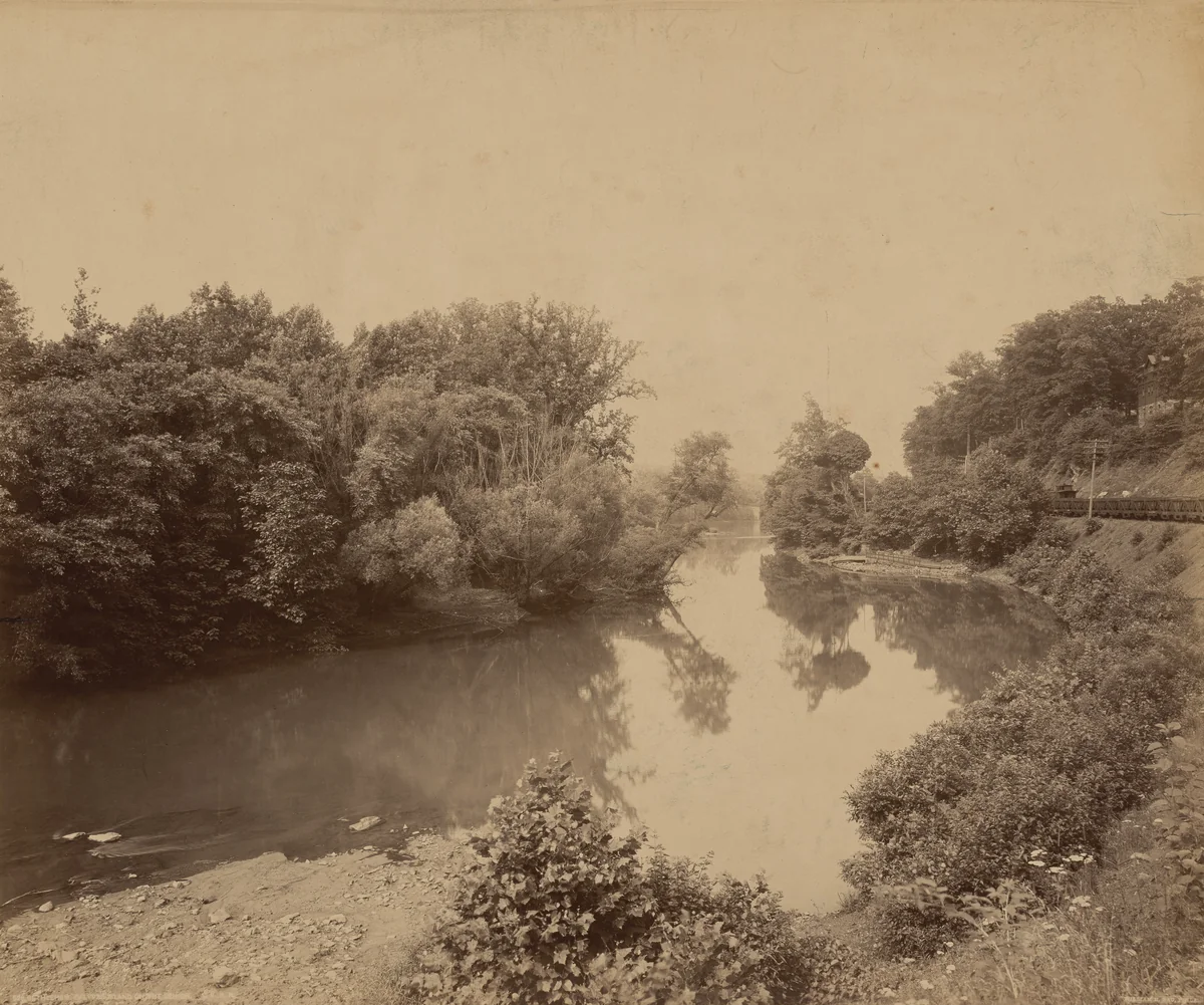 Bethlehem Island on the Lehigh by William H. Rau, photograph, 1890-1900