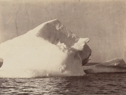 "Instantaneous view of iceberg" by George P. Critcherson, John L. Dunmore, William Bradford, photograph, 1869