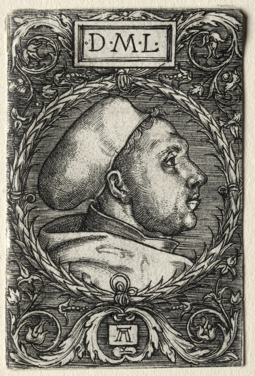 Martin Luther by Albrecht Altdorfer, print, 1520-1530