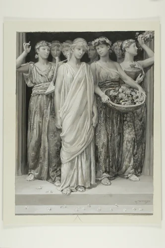 They All Moved to the Feast by Will Hicock Low, drawing, 1885