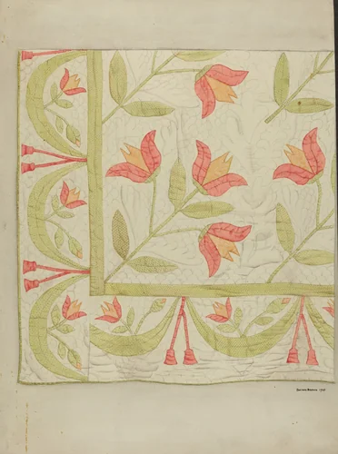 Quilt by Dayton Brown, index of american design, 1937
