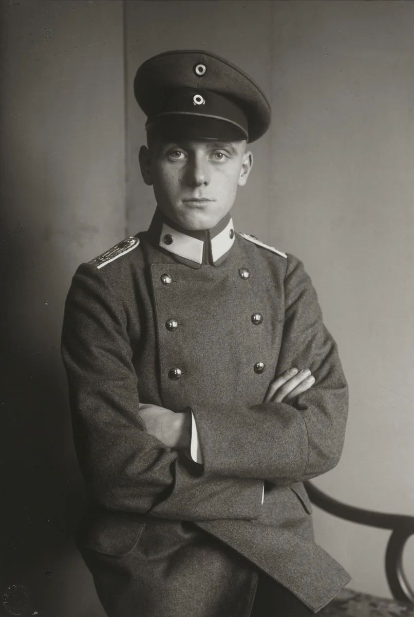 Second Lieutenant by August Sander, photograph, 1911
