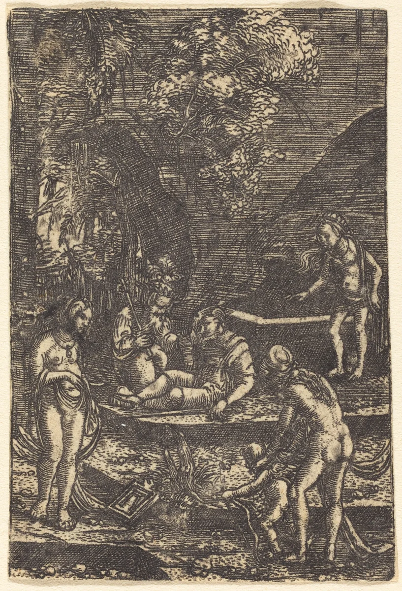 The Judgment of Paris by Albrecht Altdorfer, print, 1515-1518