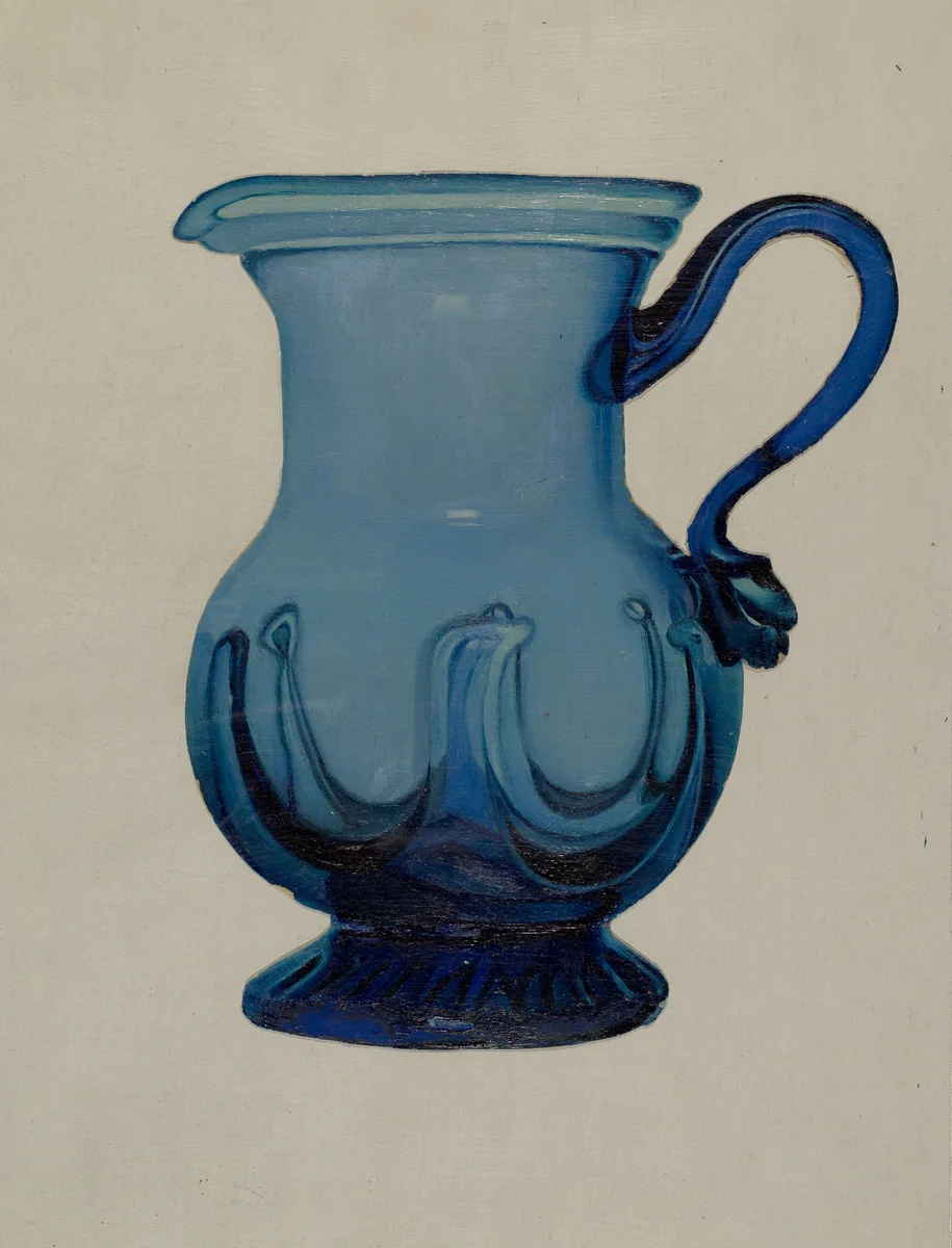 Pitcher by Vincent Burzy, index of american design, 1935-1942
