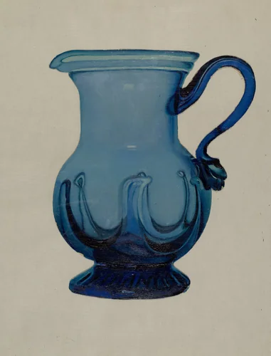 Pitcher by Vincent Burzy, index of american design, 1935-1942