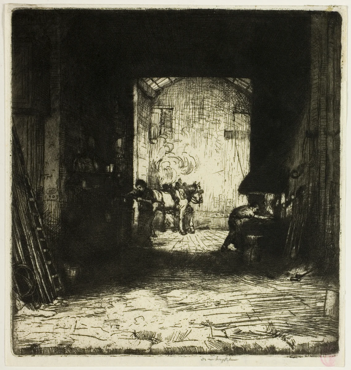 The Little Forge by Donald Shaw MacLaughlan, print, 1903