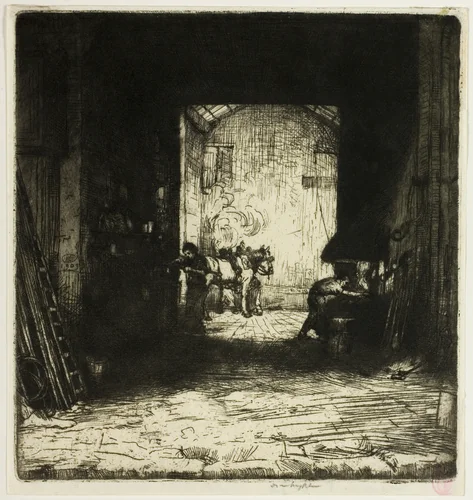 The Little Forge by Donald Shaw MacLaughlan, print, 1903