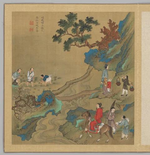 Odes of the State of Bin: The Seventh Month by Fei Qinghu, painting, 1767-1833