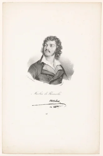 Portret van Antoine Christophe Merlin by anonymous, print, 1818-1842