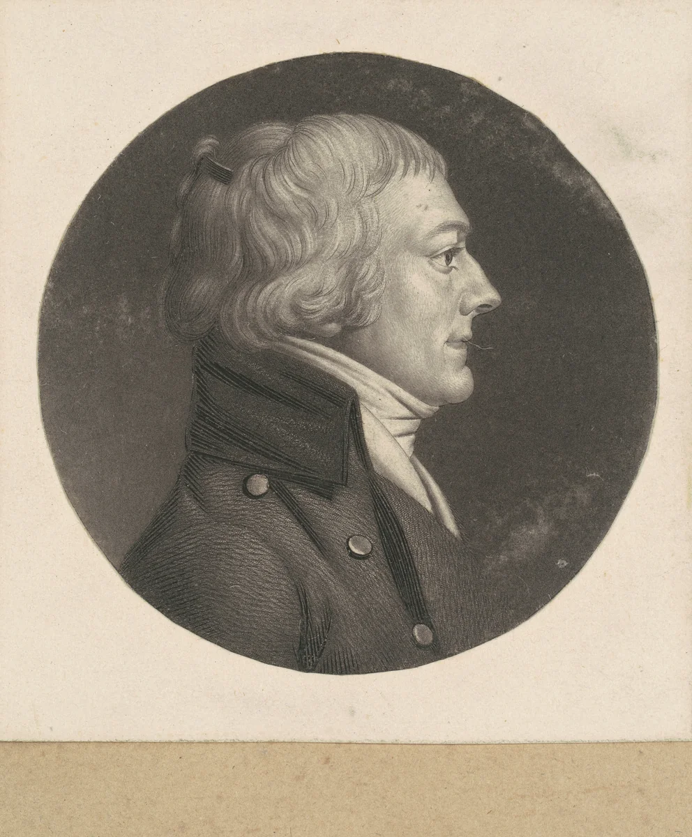 Tarsiere by Charles B. J. Févret de Saint-Mémin, print, 1798-1803