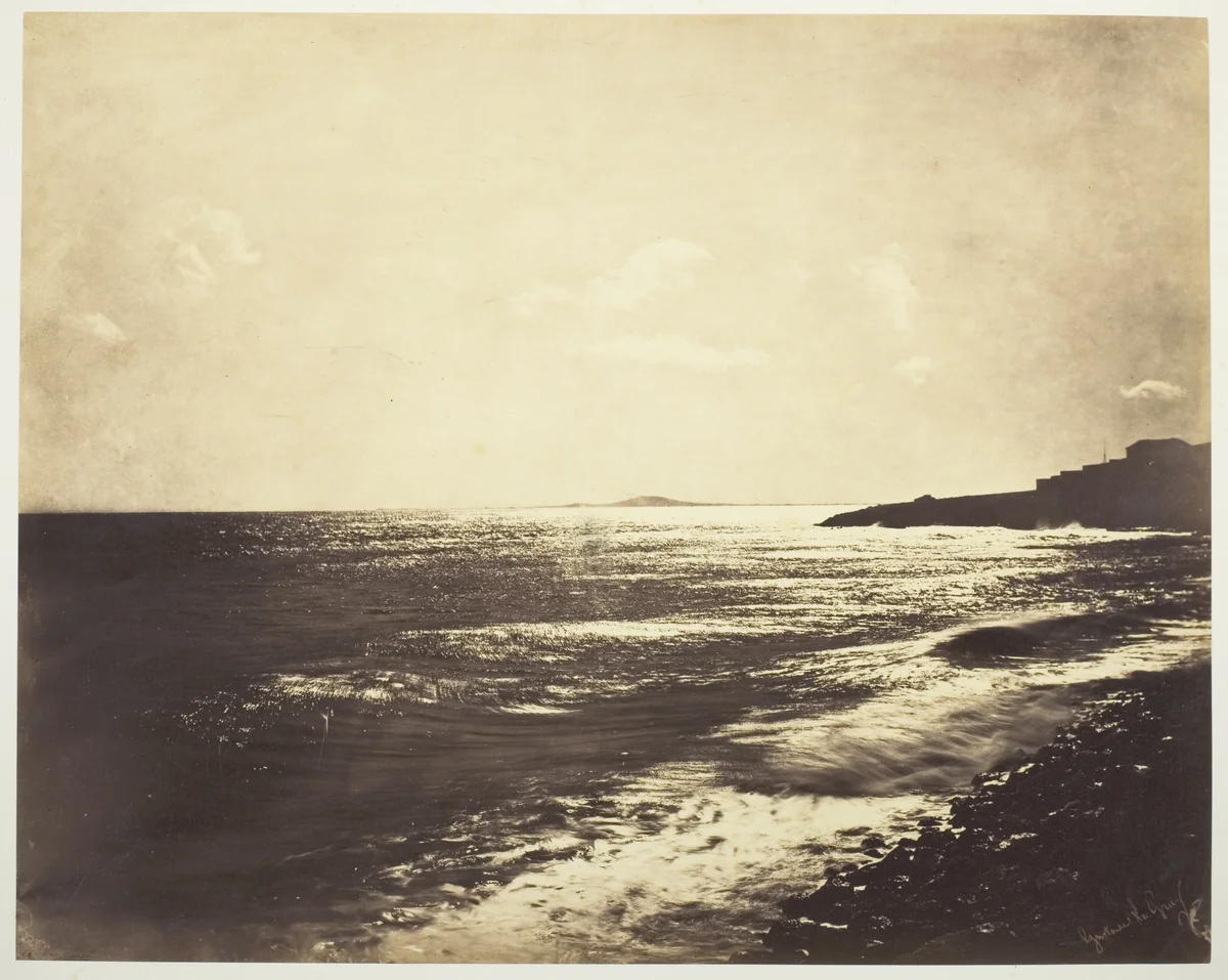 Mediterranean with Mount Agde by Gustave Le Gray, photograph, 1857