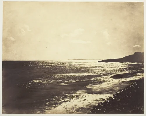 Mediterranean with Mount Agde by Gustave Le Gray, photograph, 1857
