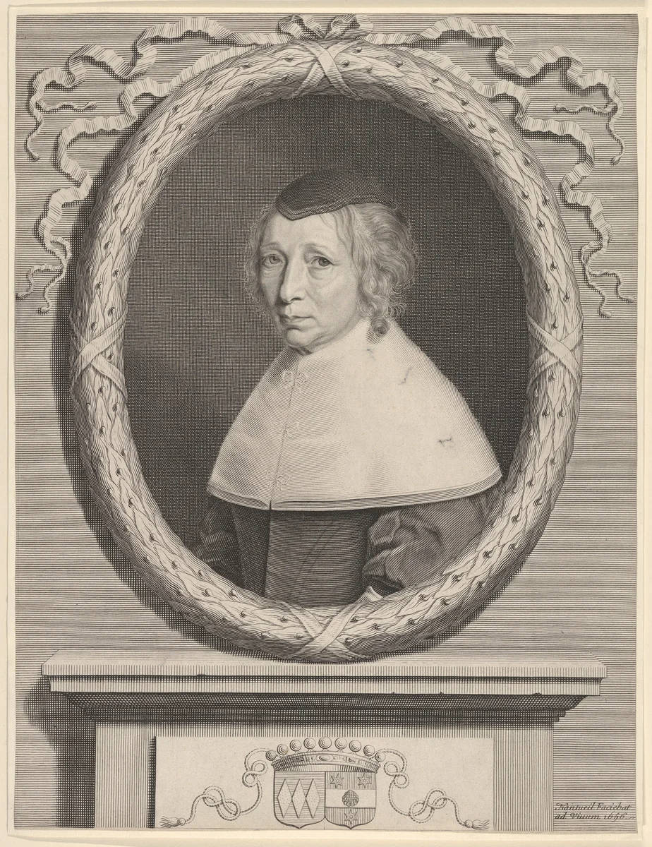 Madame Bouthillier (Marie de Bragelogne) by Robert Nanteuil, print, 1656